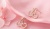 Ohrringe Rosegold Kirsche mit Zirkonsteine